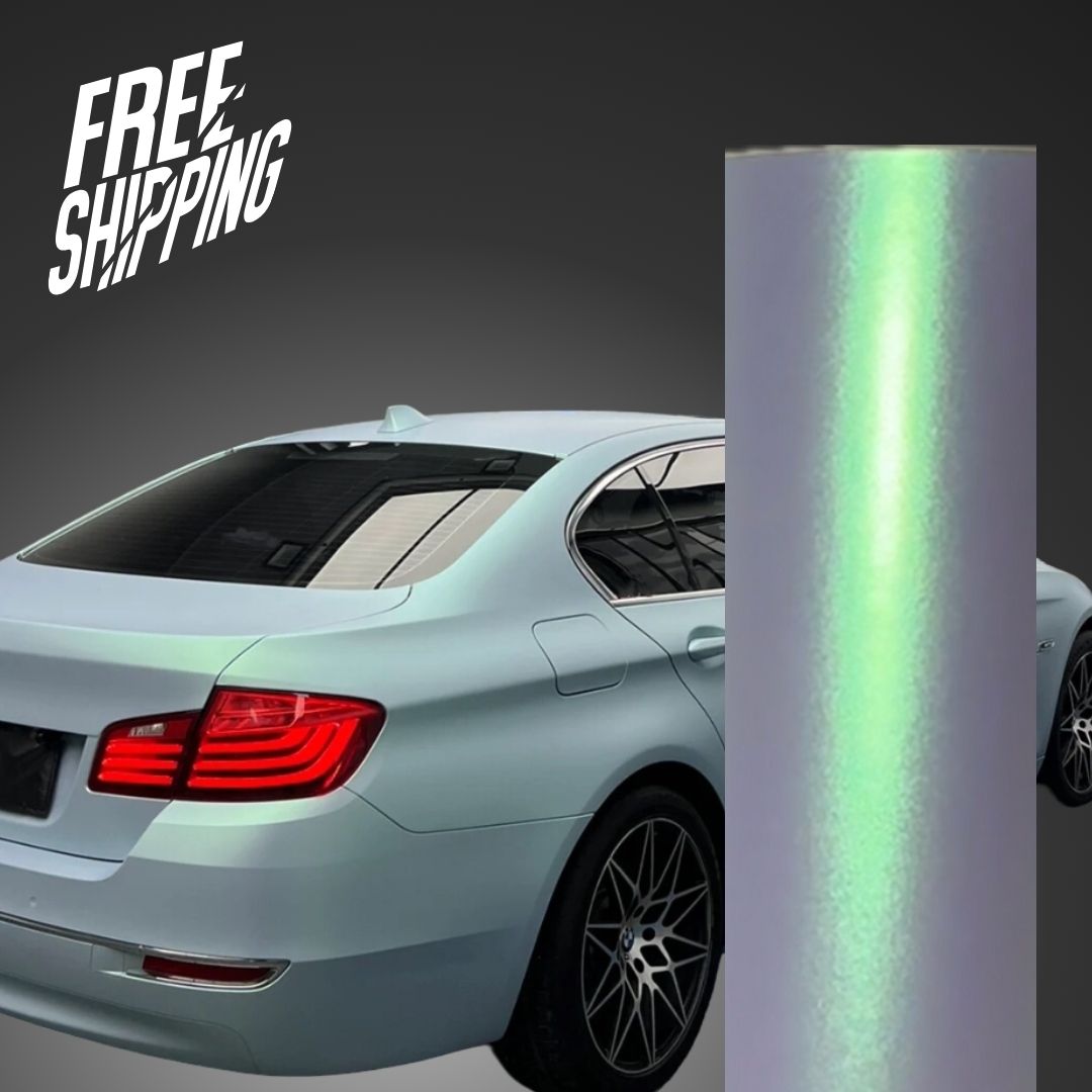Color Shift Satin Blue Green Car Wrap