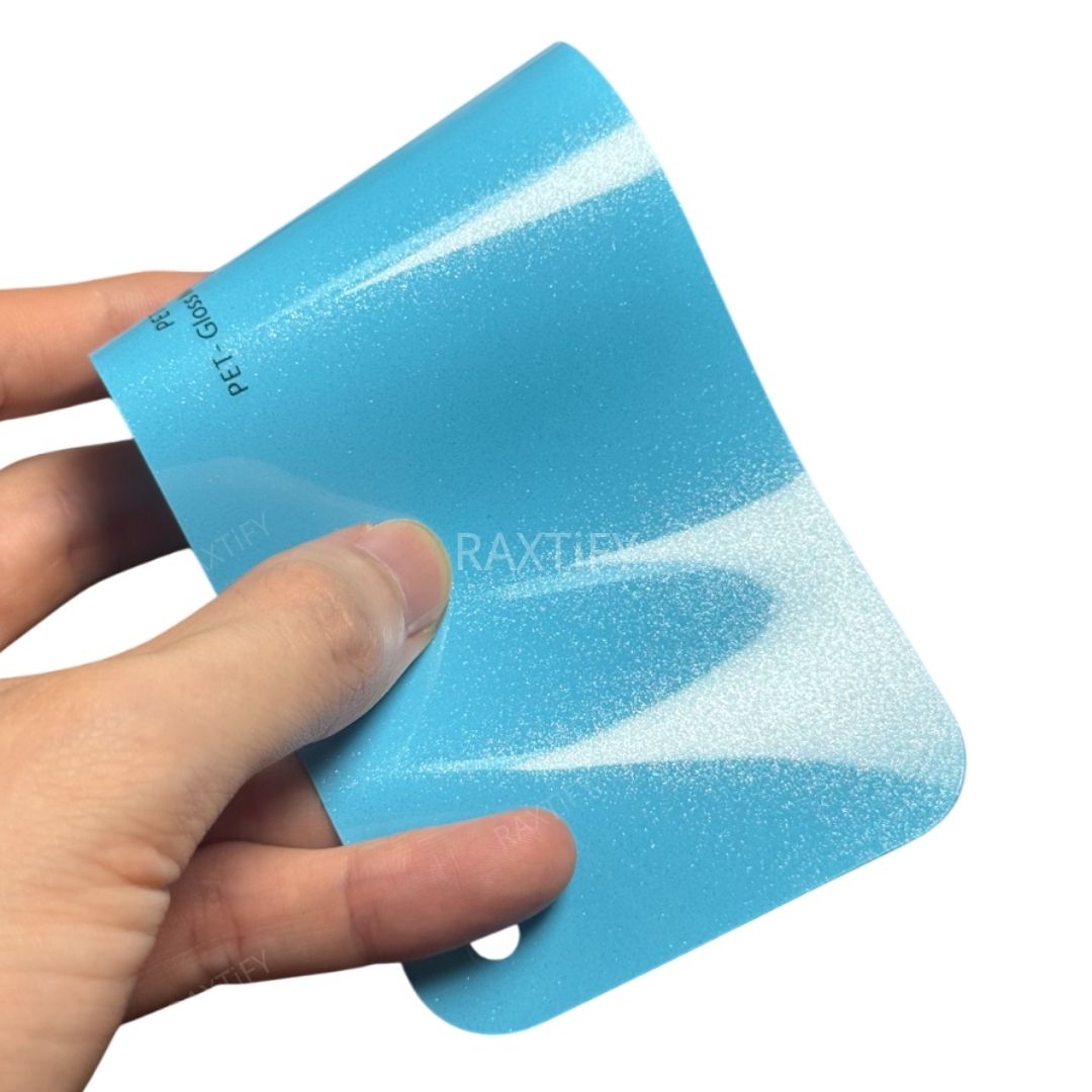 Gloss Diamond Pearl Sky Blue Vinyl Wrap