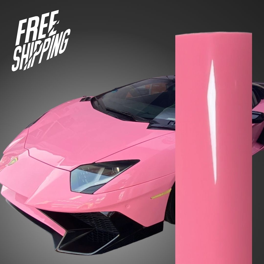 Super Gloss Light Pink Car Wrap