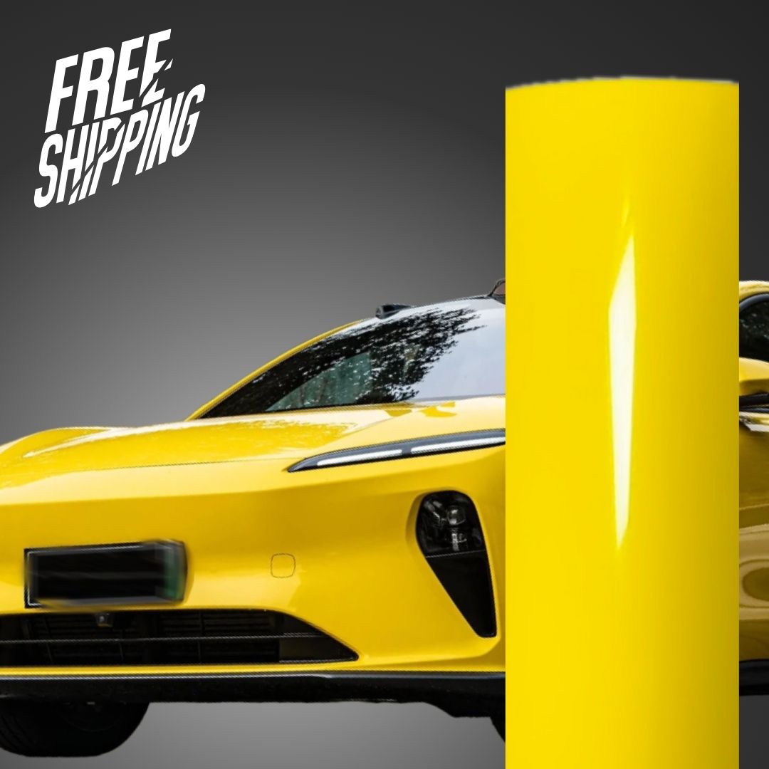 Gloss Racing Yellow Vinyl Wrap