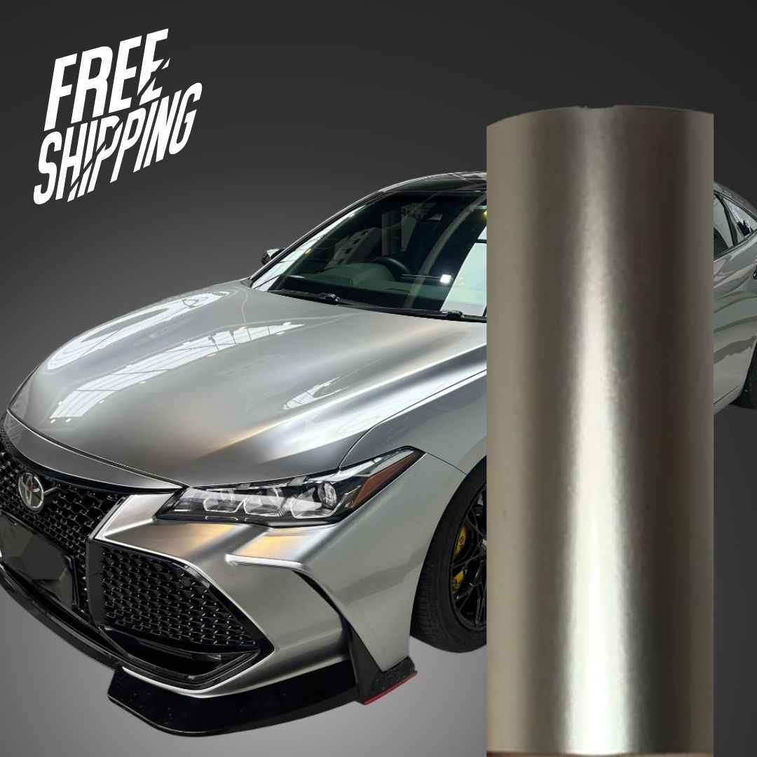 Gloss Metallic Mercury Silver Car Wrap