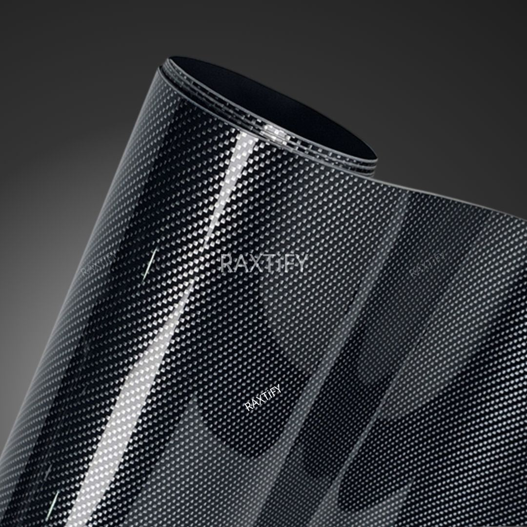 Gloss 6D Carbon Fiber Silver Vinyl Wrap