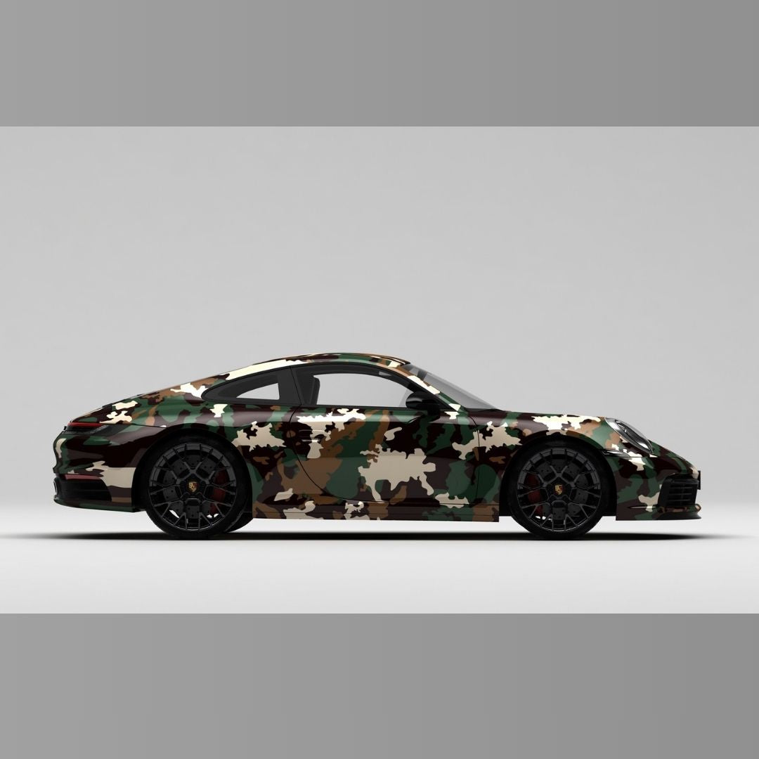Camouflage Custom Design Car Wrap by RAXTiFY 