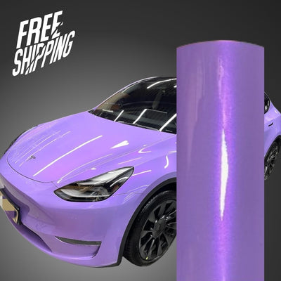 Color Shift Purple Pink Car Wrap