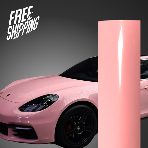 ZHUAIYA 1.52*18m High Glossy Baby Pink Vinyl Wrapping Car Vinyl Wrap Bubble  Free Quality Warranty Car Stickers From Zhu814190252, $573.04