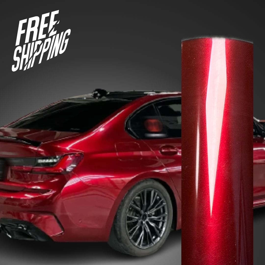 Gloss Metallic Raspberry Red Vinyl Car Wrap – RAXTiFY