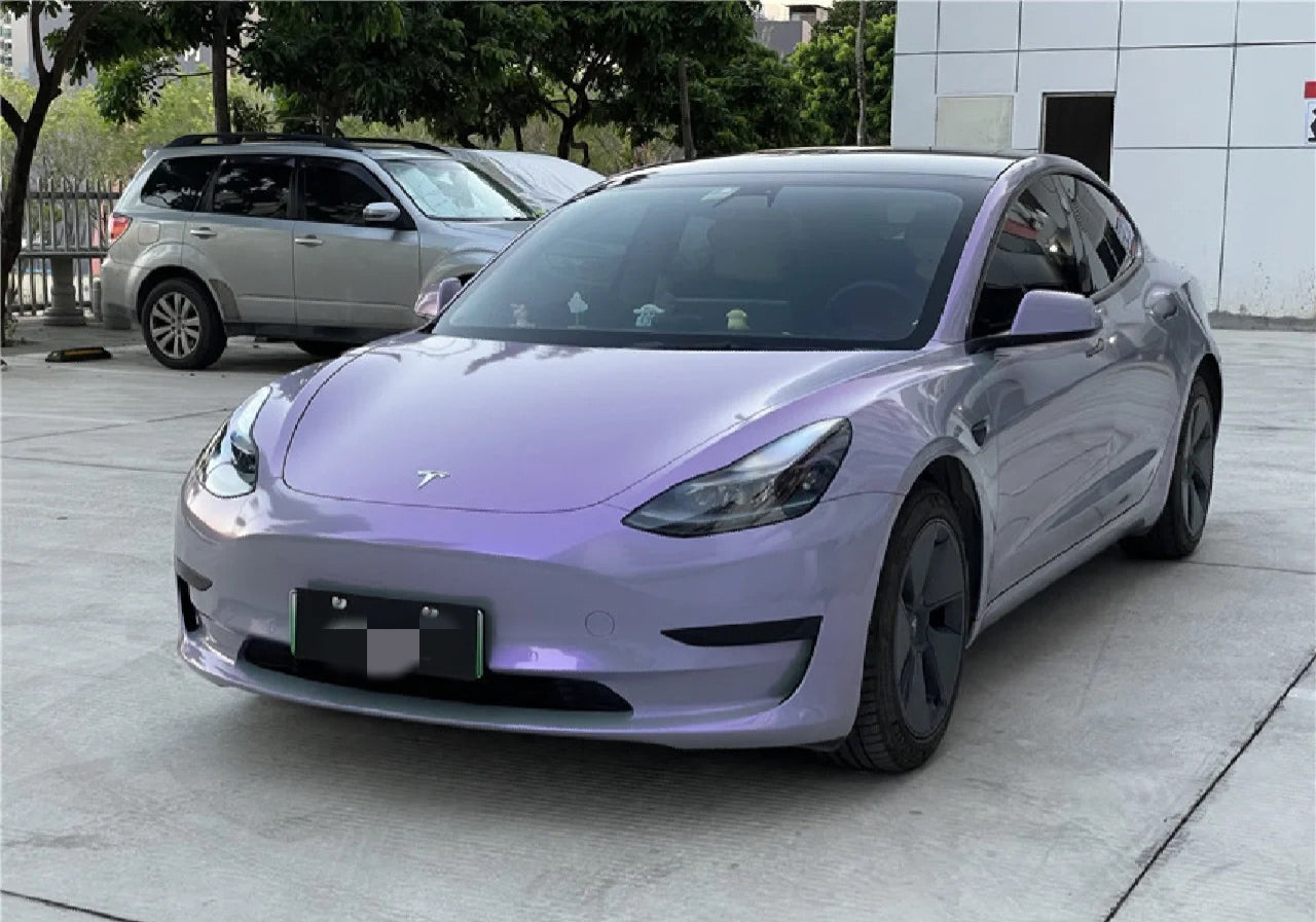 Color Shift Gray Purple Vinyl Wrap