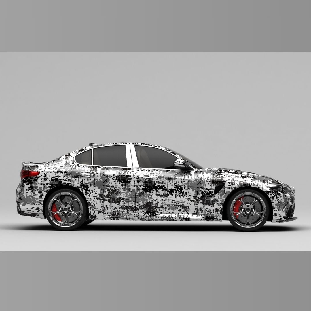Camouflage Custom Design Car Wrap