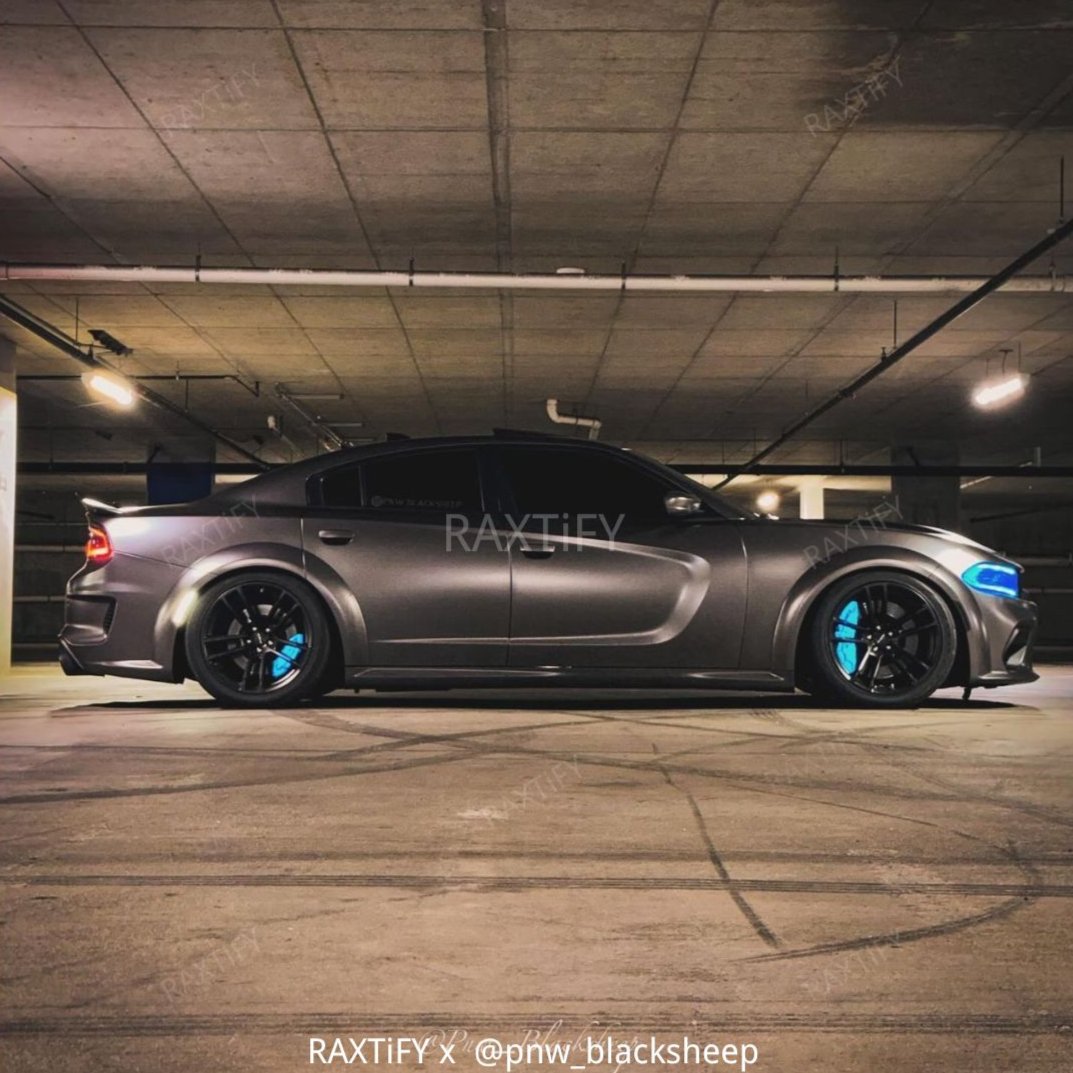 dodge charger wrapped in Satin Chrome AMG Gray Car Wrap