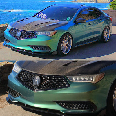 Gloss Metallic Spring Green Vinyl Wrap on acura
