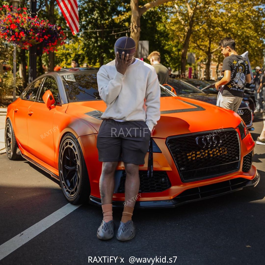 Color Shift Satin Gold Orange Vinyl Wrap