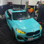 Gloss Metallic Tiffany Blue Car Wrap bmw front look