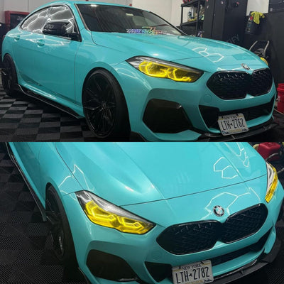 Gloss Metallic Tiffany Blue Car Wrap bmw