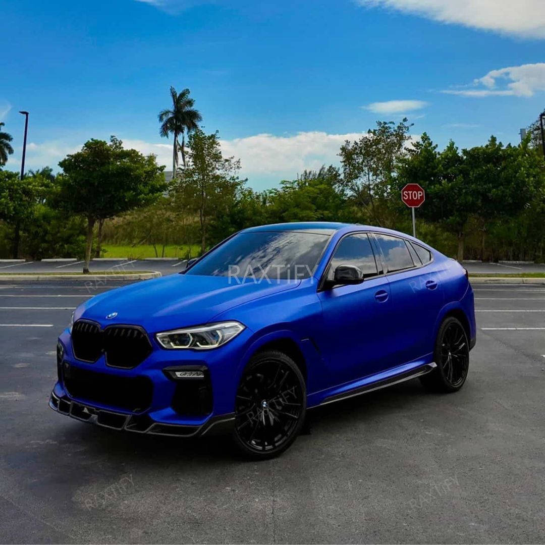 Matte Chrome Deep Blue Car Wrap – RAXTiFY