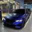 Matte Chrome Deep Blue Vinyl Wrap