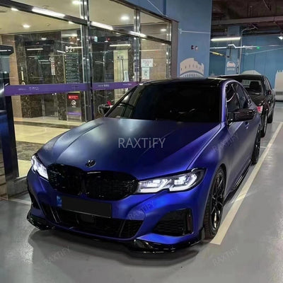 Matte Chrome Deep Blue Vinyl Wrap