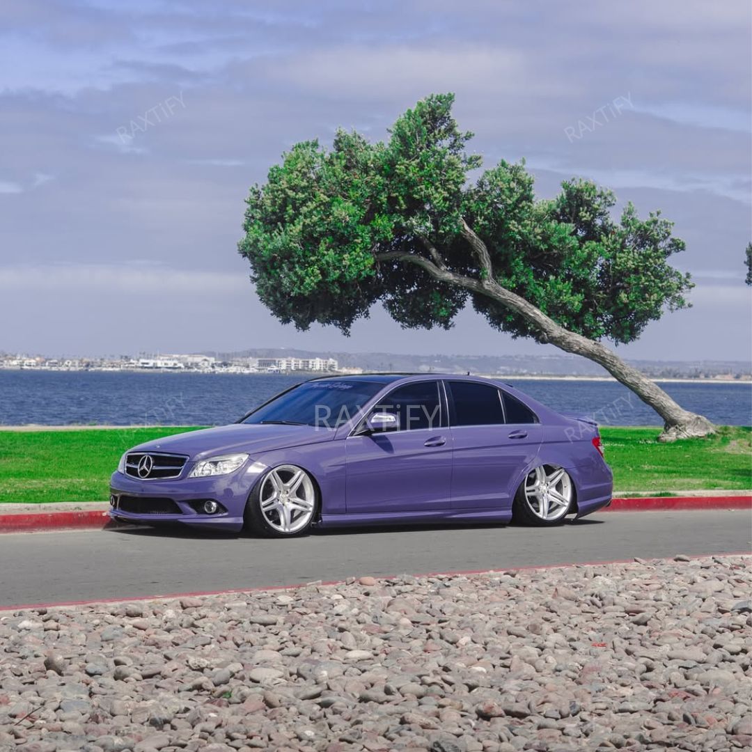 Super Gloss Deep Violet Vinyl Wrap day look