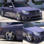 Super Gloss Deep Violet Vinyl Wrap benz