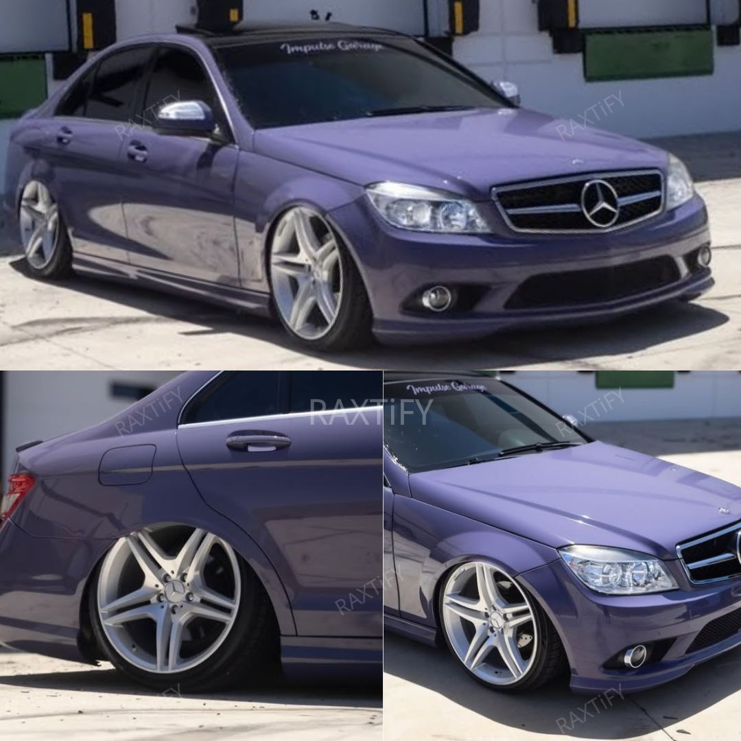 Super Gloss Deep Violet Vinyl Wrap benz