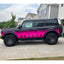 Black To Pink Gradien Vinyl Wrap For Bronco