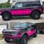 Black To Pink Gradien Vinyl Wrap For Bronco