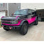 Black To Pink Gradien Vinyl Wrap For Bronco front look