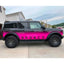 Black To Pink Gradien Vinyl Wrap For Bronco side look