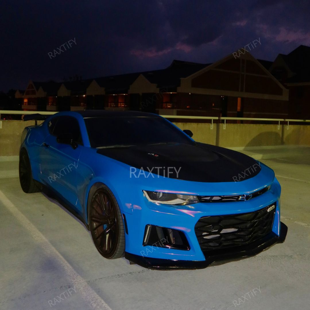 Camaro Color Shift Glitter Blue Red Vinyl Wrap
