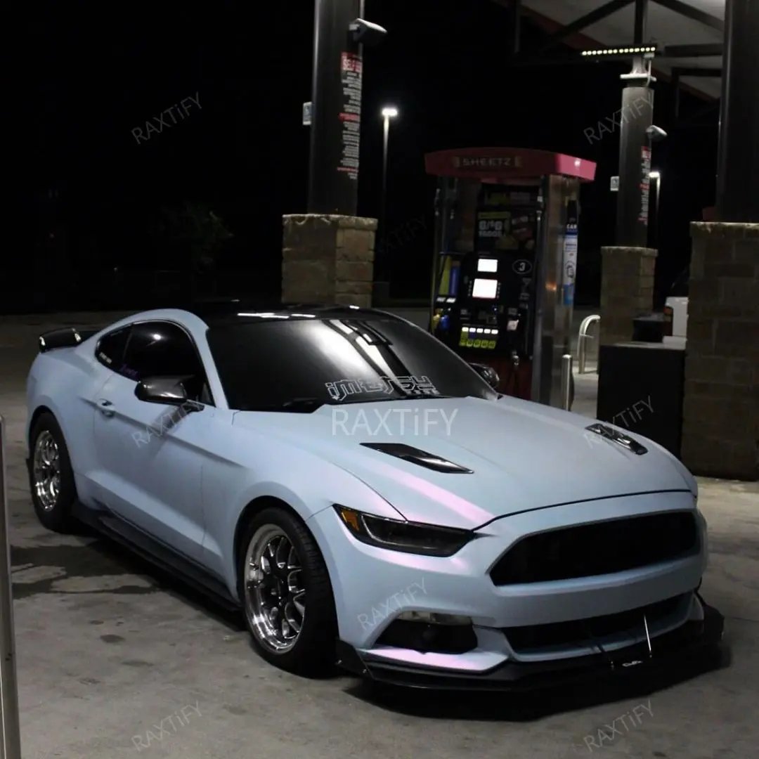 Charger Color Shift Satin Chameleon Blue Vinyl Wrap