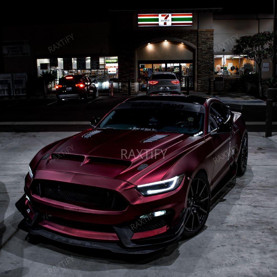 Satin Chrome Silk Oxide Red Vinyl Wrap
