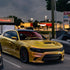 Charger wrapped in Color Shift Lemon Peach Vinyl Wrap Color