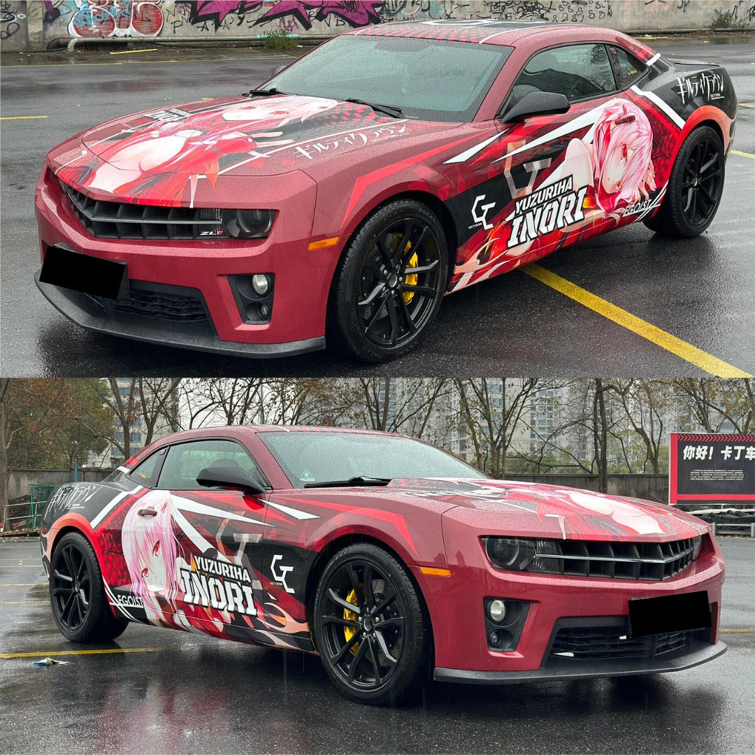 Chevrolet Camaro Guilty Crown Inori Yuzuriha Custom Anime Vinyl Wrap