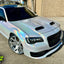 Laser Gloss White Vinyl Wrap on chrysler hood