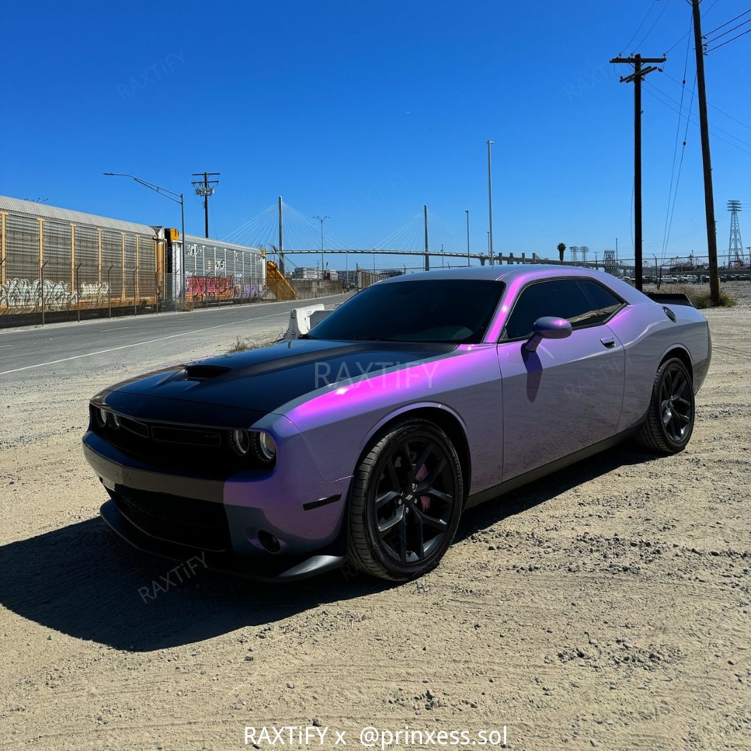 Color Shift Gray Purple Vinyl Wrap