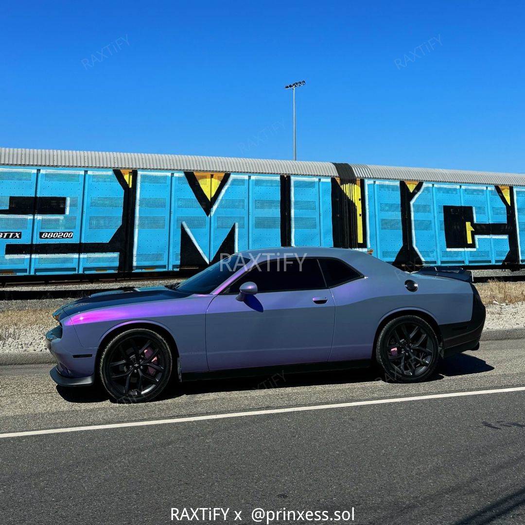 Color Shift Gray Purple Vinyl Wrap