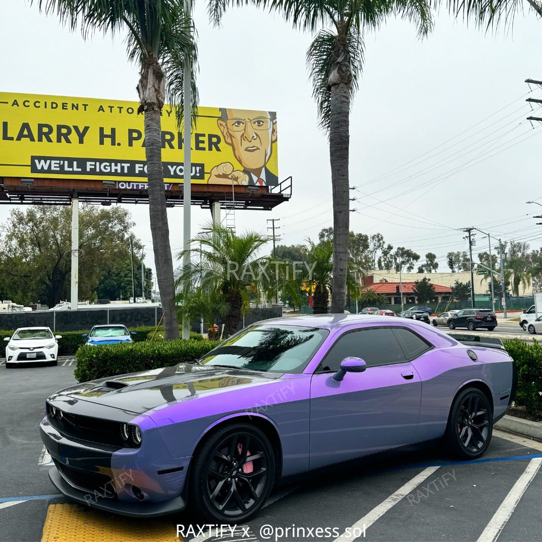 Color Shift Gray Purple Vinyl Wrap