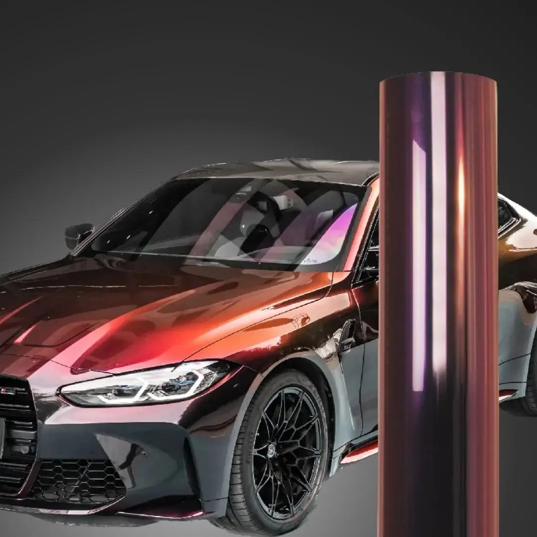 Color Shift Louvers Color Shift Rainbow Drift Black Red Vinyl Wrap – RAXTiFY