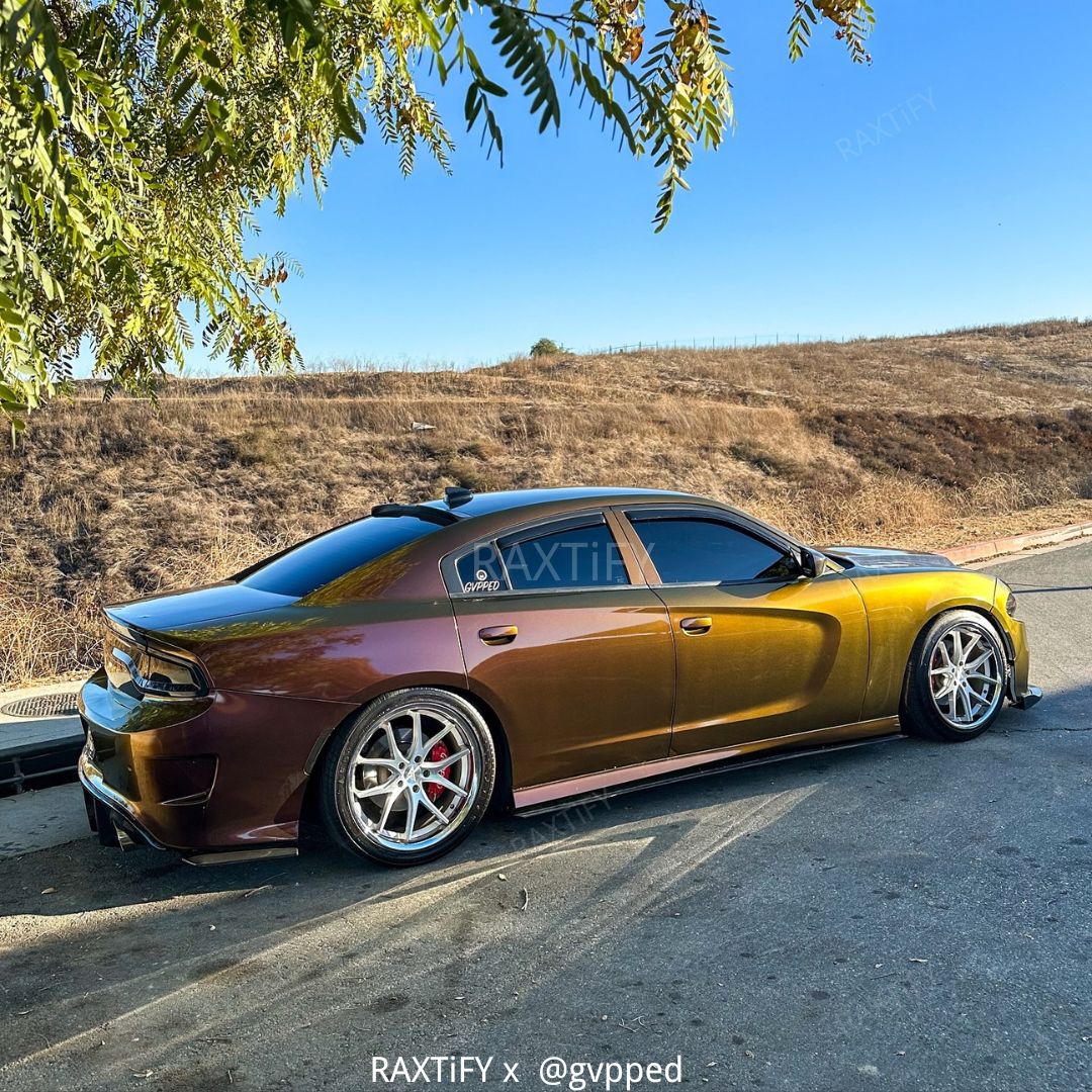 Color Shift Spectrum Ruby Gold Vinyl Wrap Car