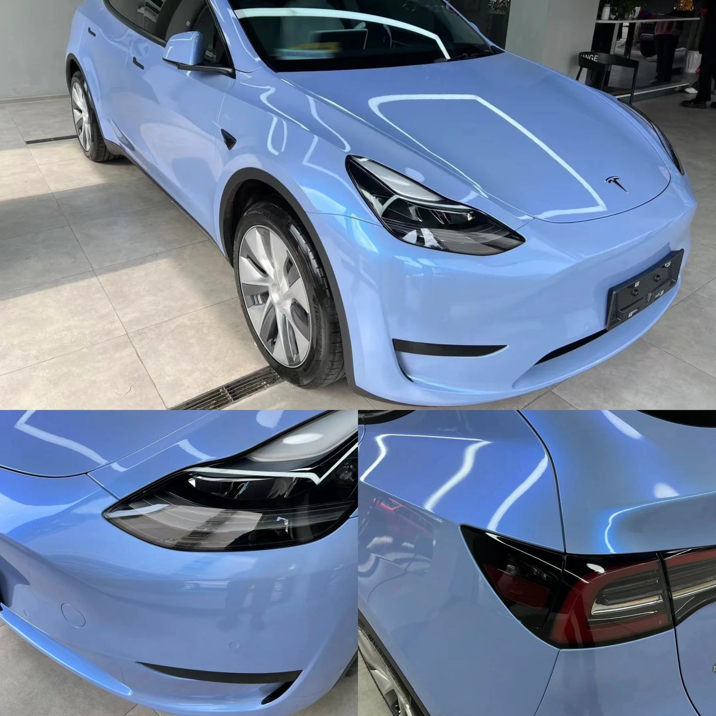 Color Shift Candy Blue Vinyl Wrap
