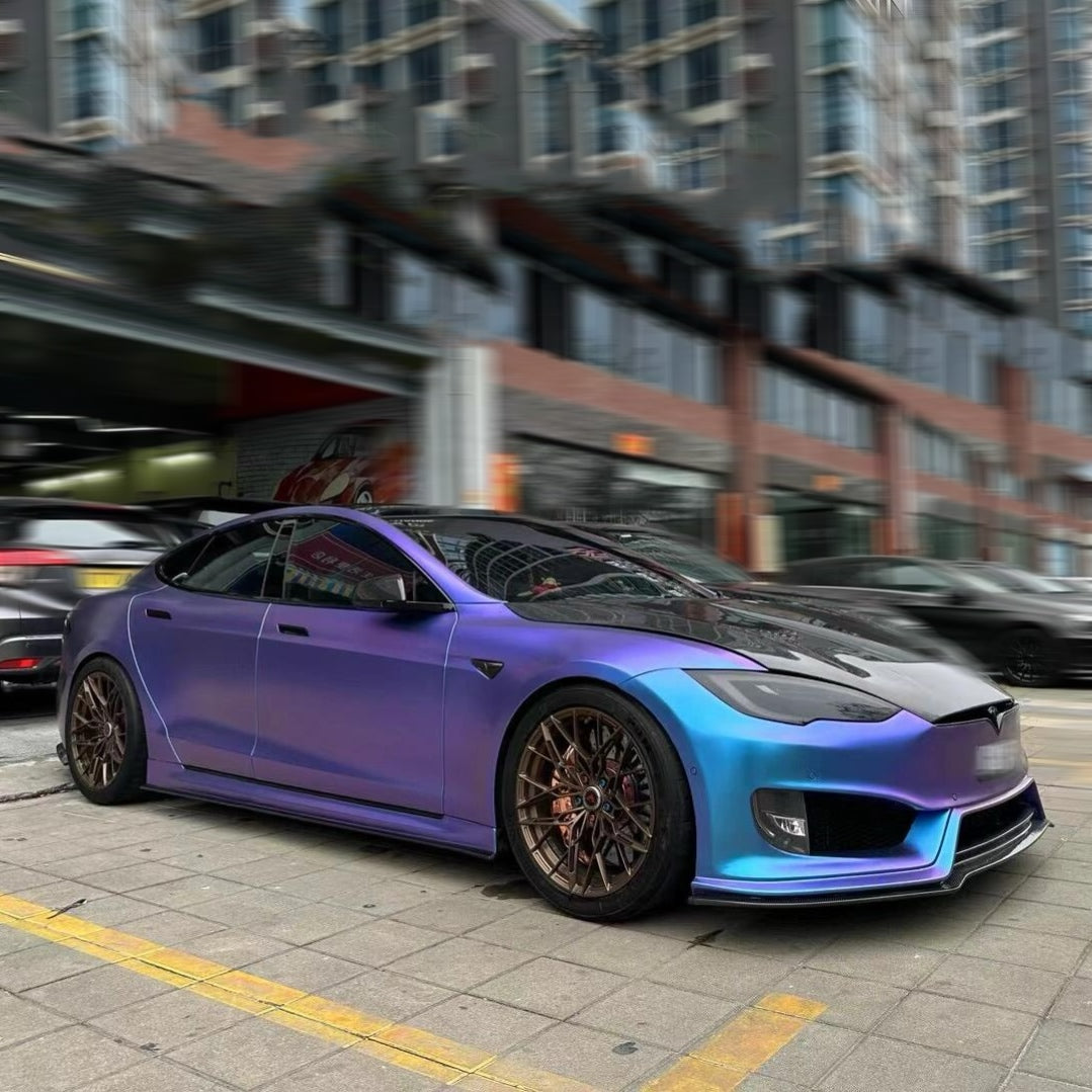 Color Shift Dazzling Aurora Blue Vinyl Wrap