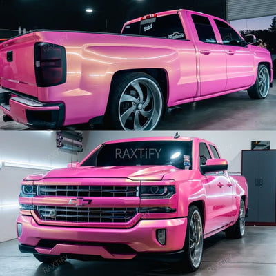 Color Shift Diamond Gold Pink Vinyl Wrap pick up