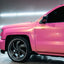 Color Shift Diamond Gold Pink Vinyl Wrap pick up door