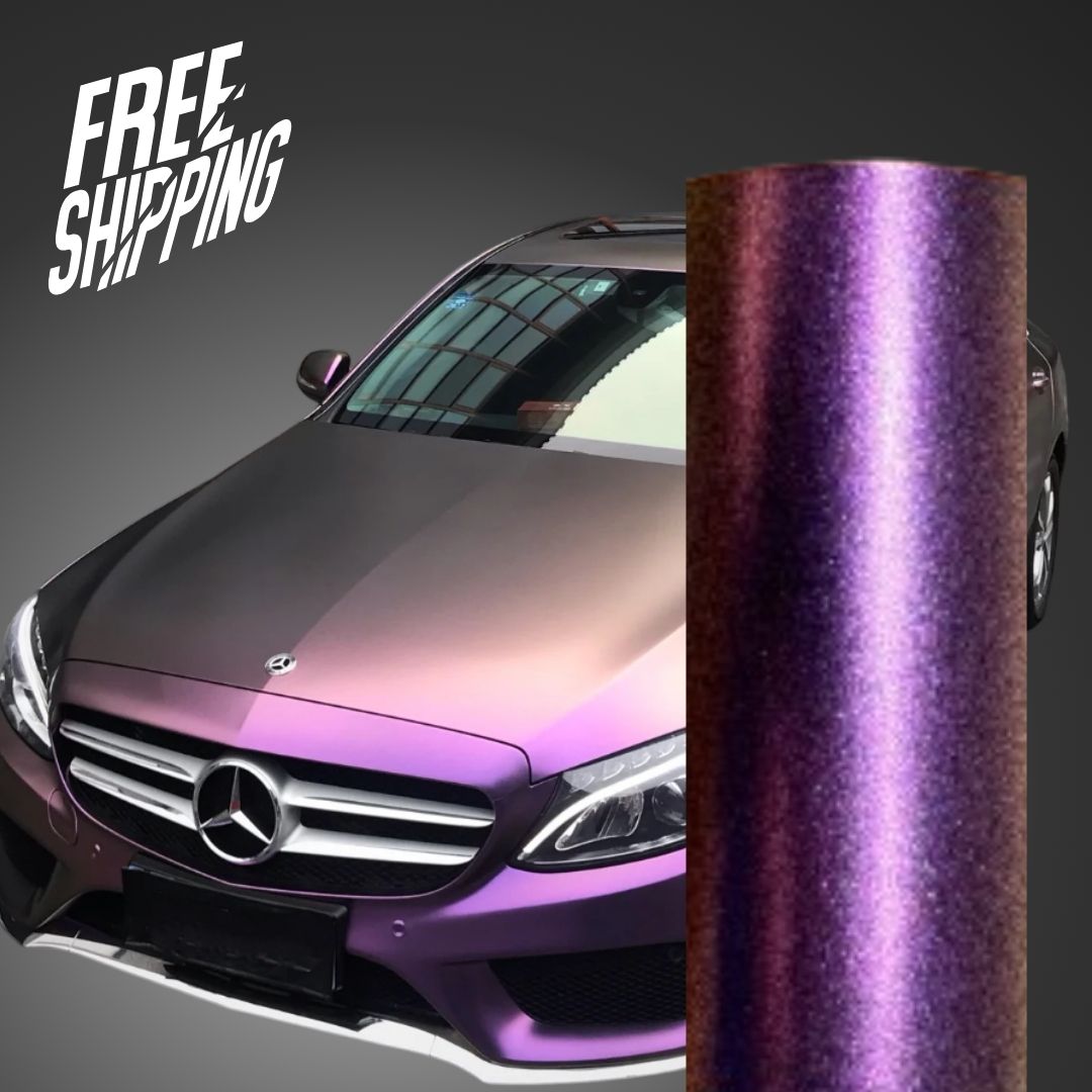 Color Shift Diamond Gray Purple Vinyl Wrap