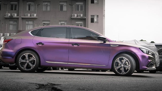 Color Shift Diamond Gray Purple Vinyl Wrap