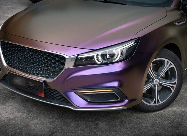 Color Shift Diamond Gray Purple Vinyl Wrap