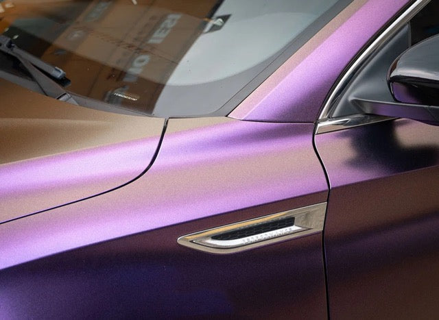 Color Shift Diamond Gray Purple Vinyl Wrap