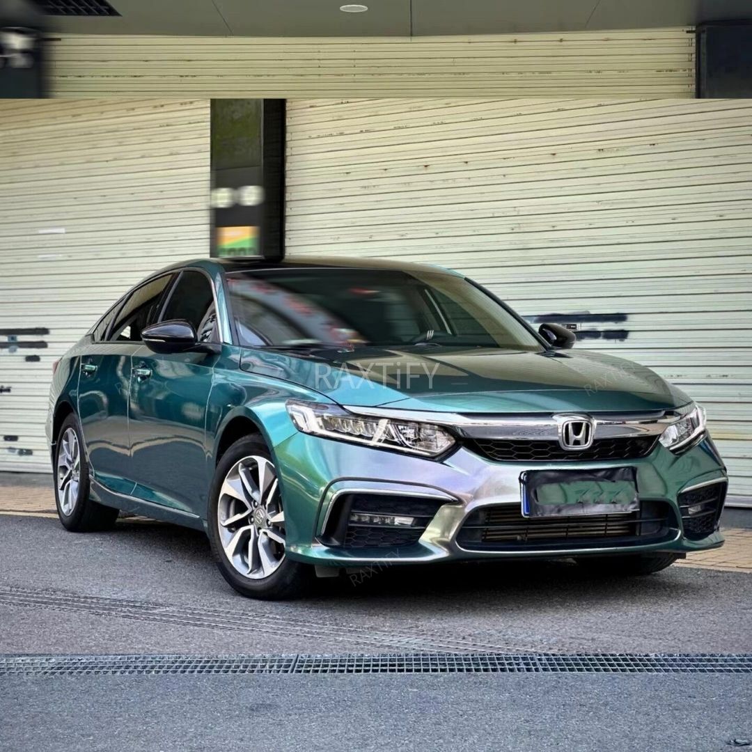 Color Shift Glitter Aurora Green Vinyl Wrap