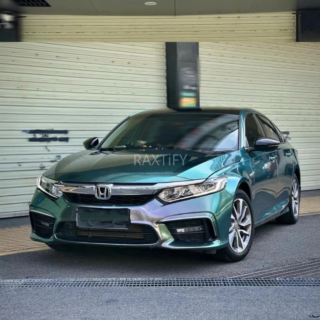 Color Shift Glitter Aurora Green Vinyl Wrap
