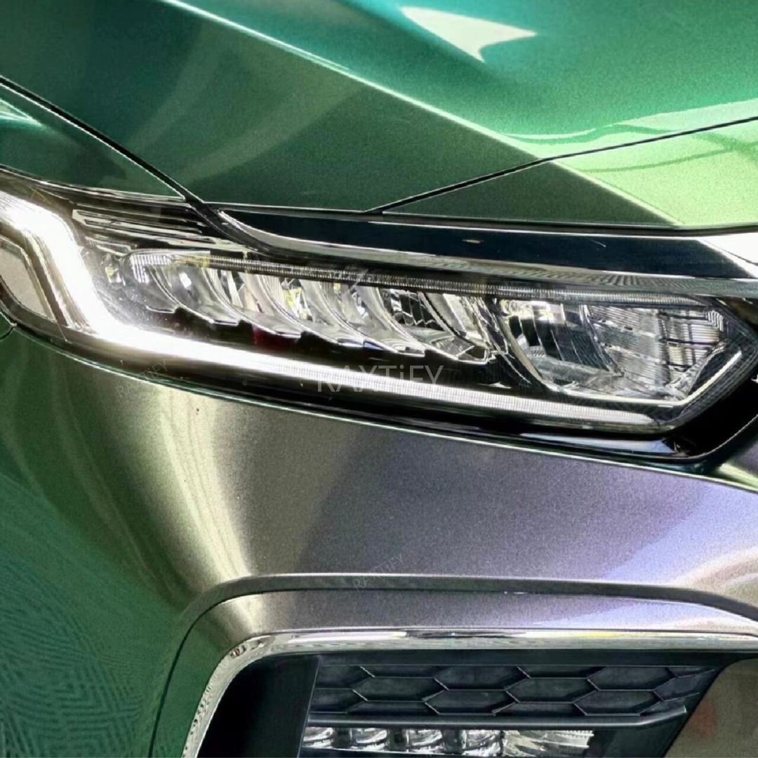 Color Shift Glitter Aurora Green Vinyl Wrap