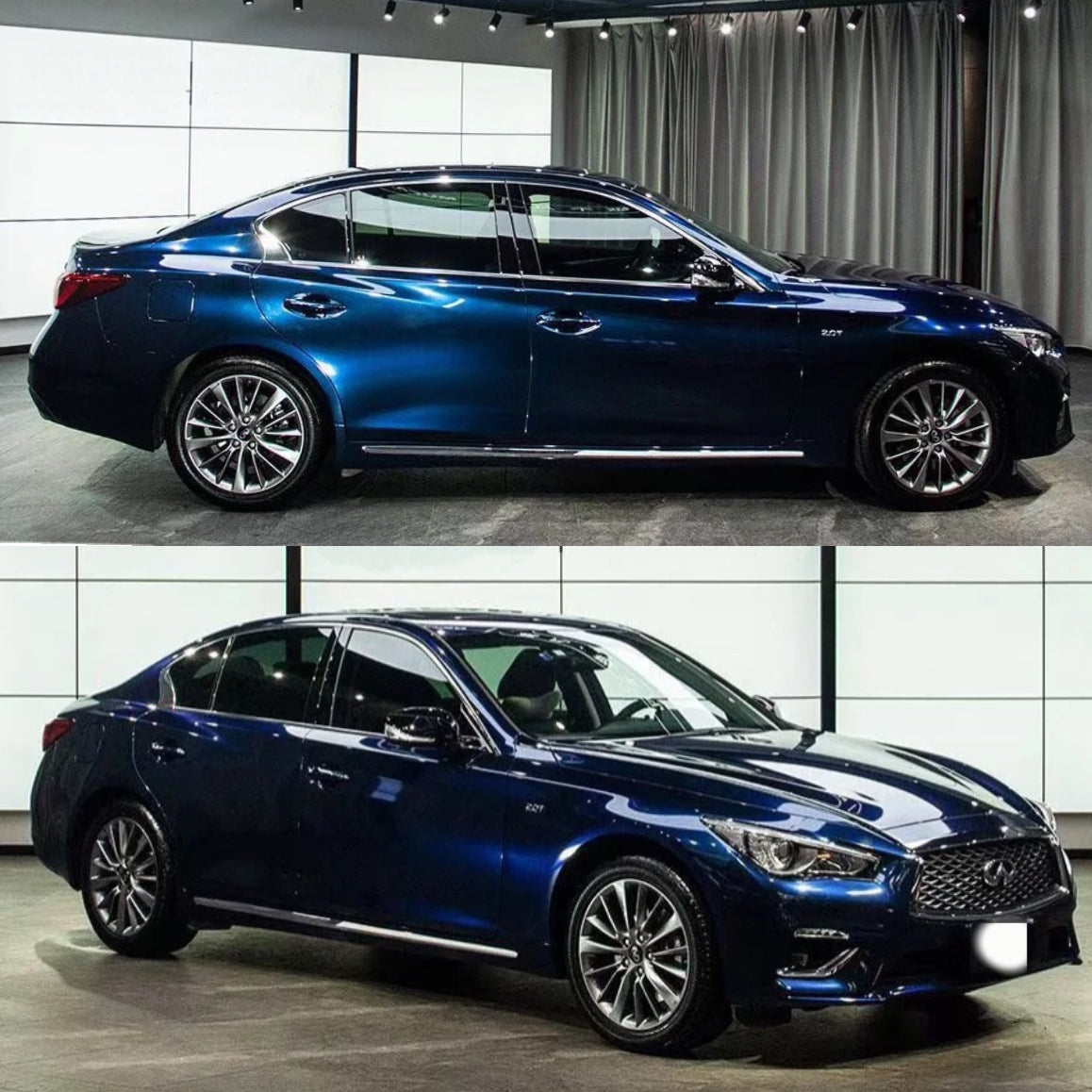 Color Shift Glitter Black Blue Vinyl Wrap